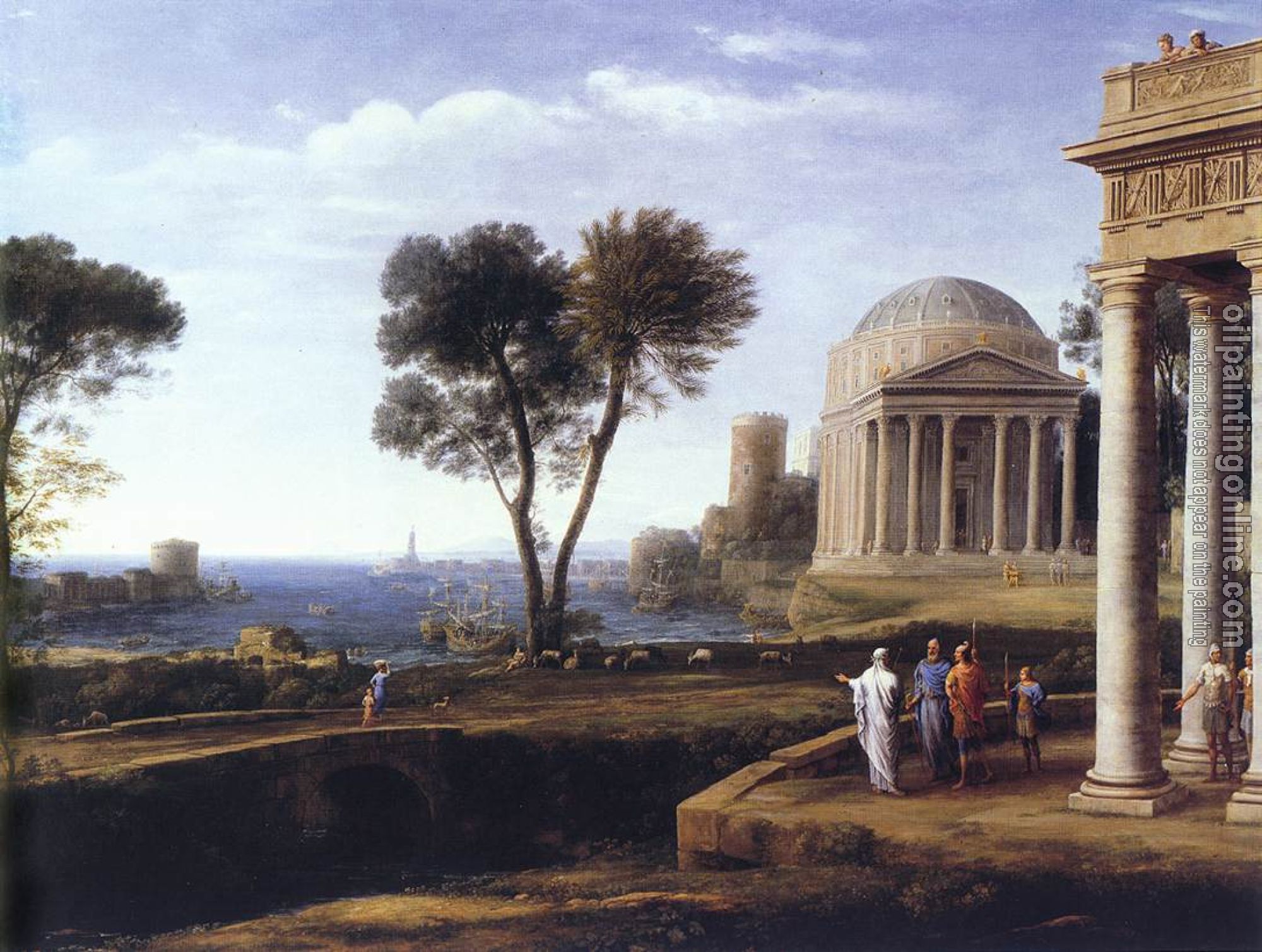Lorrain, Claude - Landscape with Aeneas at Delos